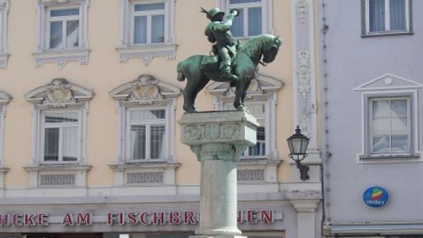 Фонтан почтальона Мигеля в Баден-Вюртемберге