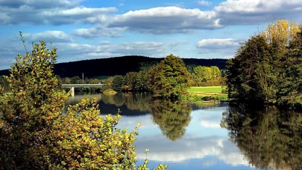 Река Naab в Баварии