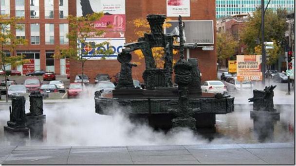 Фонтан Борьбы в Монреале