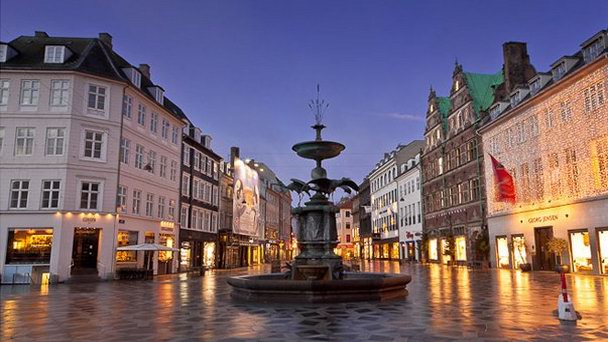 Площадь Amagertorv в Копенгагене