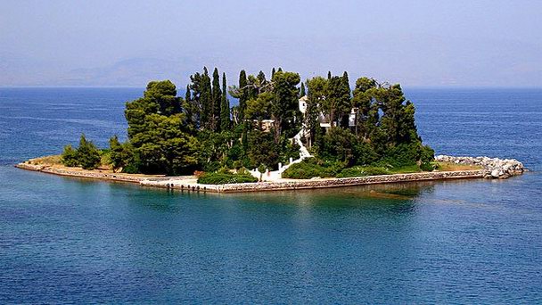 Мышиный остров Понтикониси на Керкире