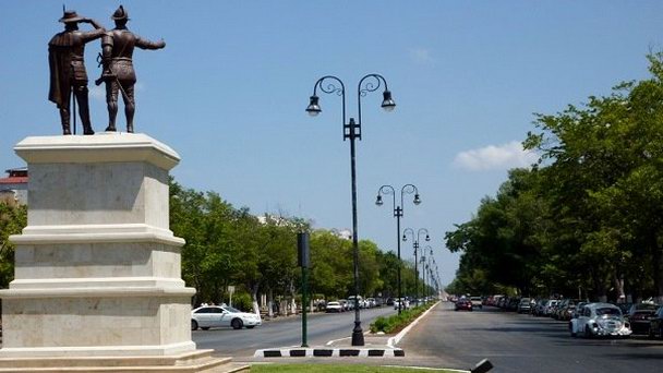 Бульвар Paseo de Montejo на п-ове Юкатан