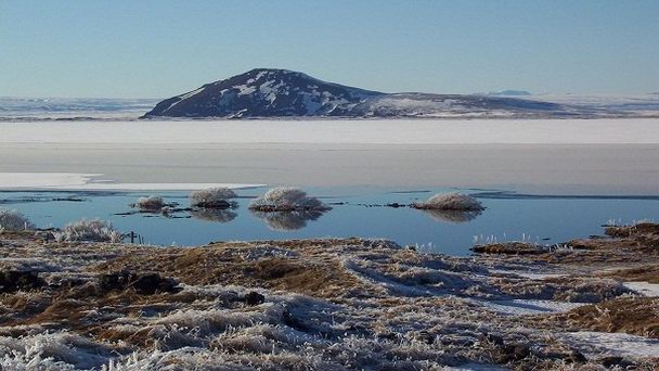 Район озера Миватн в Северной Исландии