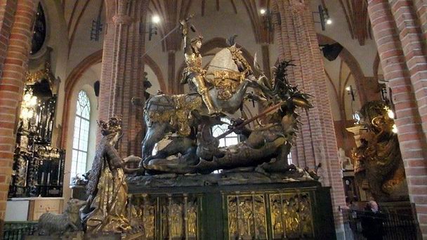 Памятник Святой Георгий и Дракон в Стокгольме