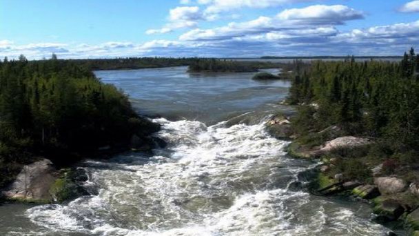 Река Нельсон в Манитобе Река Нельсон в Манитобе