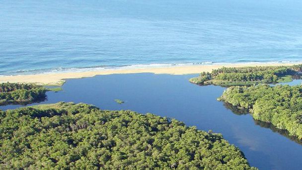 Лагуна Manialtepec в Оахаке