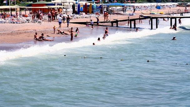 Пляж Кызылота в Сиде