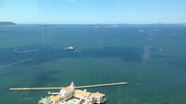 Смотровая площадка Fucuoka Tower на Кюсю Смотровая площадка Fucuoka Tower на Кюсю