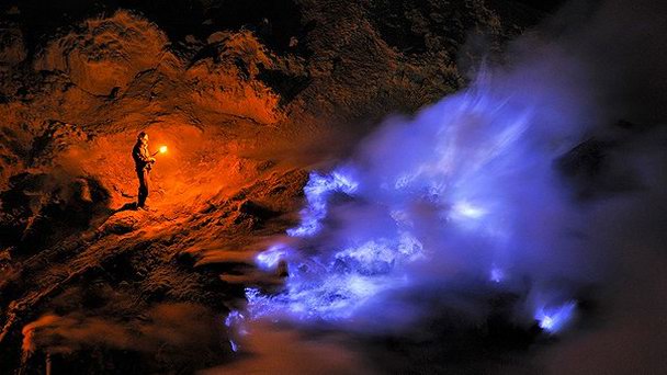 Вулкан Кава Иджен на Яве