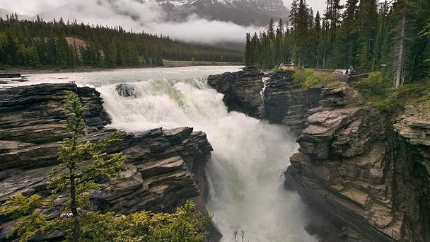 Водопады Атабаска в Альберте