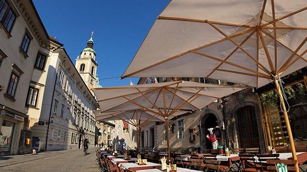 Площадь Кирилла и Мефодия в Любляне