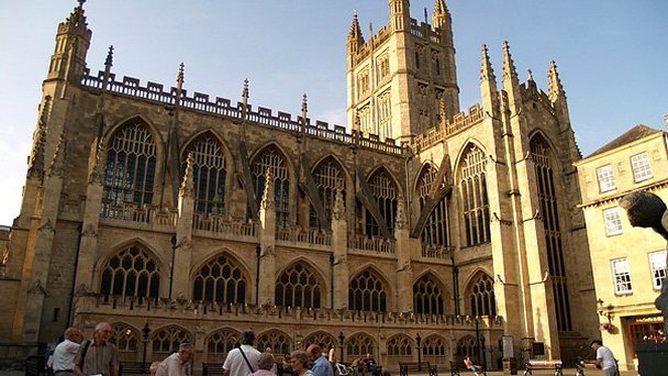 Аббатство города Бат в Англии