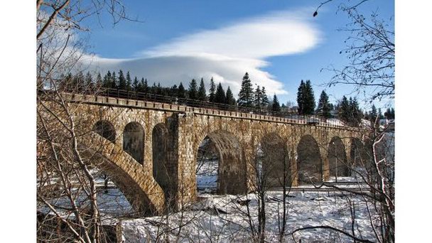 Старый австрийский мост в Карпатах Старый австрийский мост в Карпатах