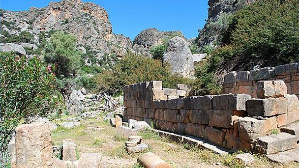 Древний город Лиссос на Острове Крит