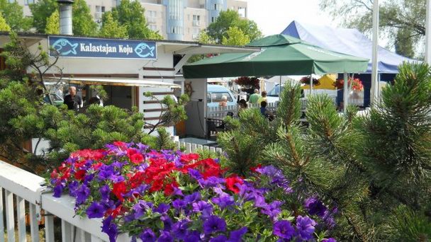 Улица Olavinkatu в Савонлинне