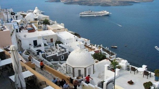 Католический район Фиры на Санторини