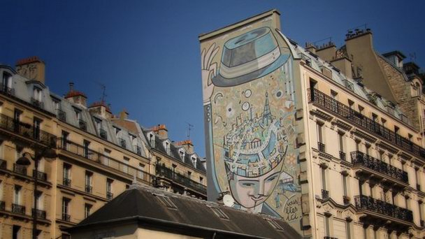 Фреска Vous Etes Ici в Париже Фреска Vous Etes Ici в Париже