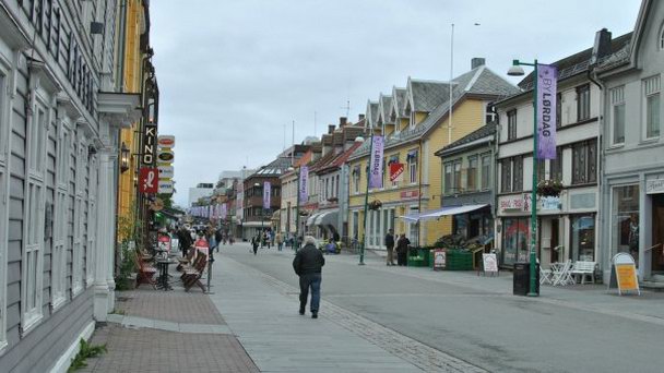 Пешеходная улица Storgata в Тромсе