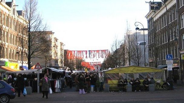 Рынок Dappermarkt в Амстердаме
