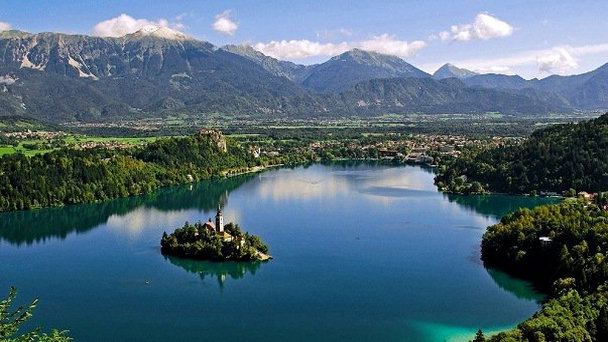 Бледское озеро на Альпийских озерах