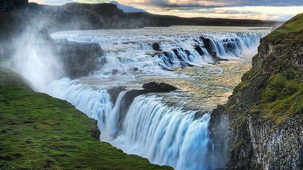 Водопад Гюдльфосс в Южной Исландии
